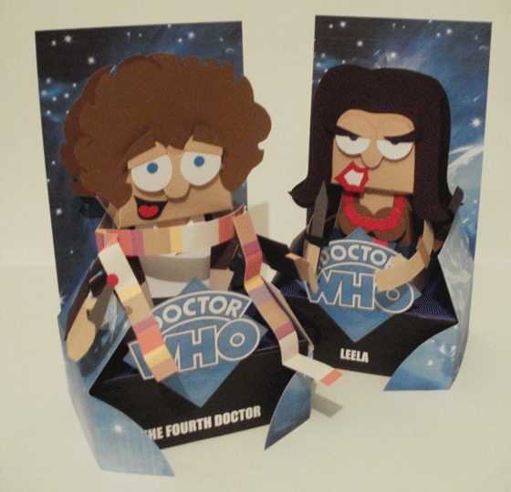 paper Doctor Who toys by Ryan Hall