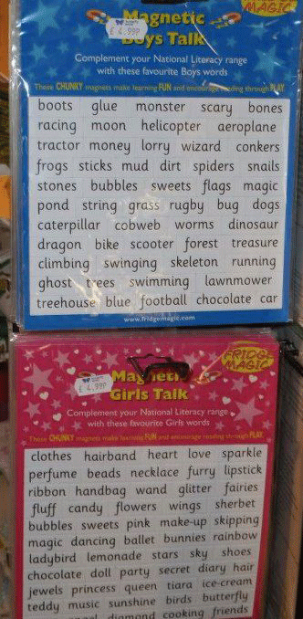 girl talk boy talk fridge magnets