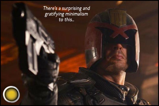 Dredd yellow light Karl Urban