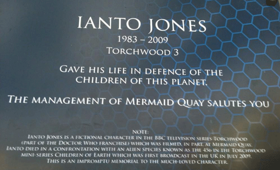 Ianto Jones memorial