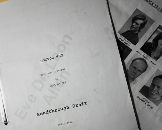 Doctor Who script Neil Gaiman