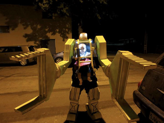 powerloader father-baby costume