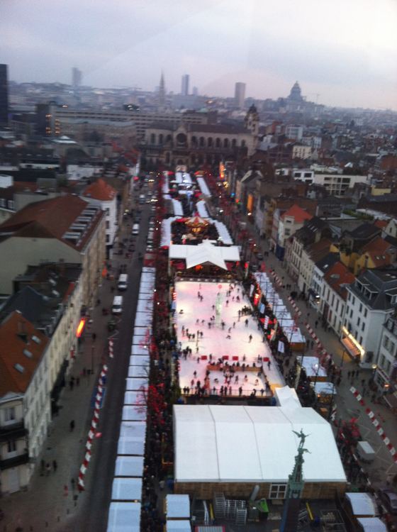 top of the ferris wheel