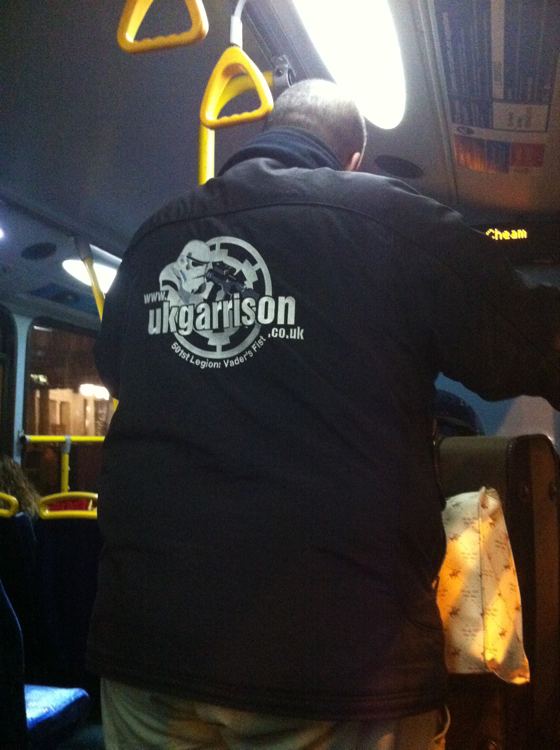 stormtrooper rides the bus