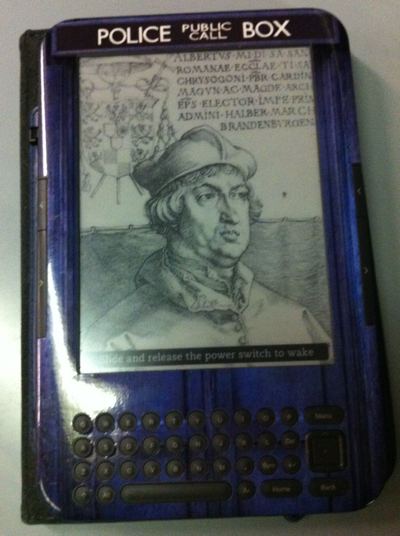 TARDIS Kindle skin