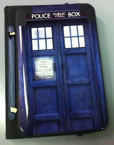 TARDIS Kindle skin