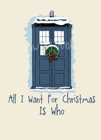 TARDIS Doctor Who Christmas card