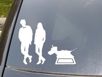 Doctor Who family decal for car