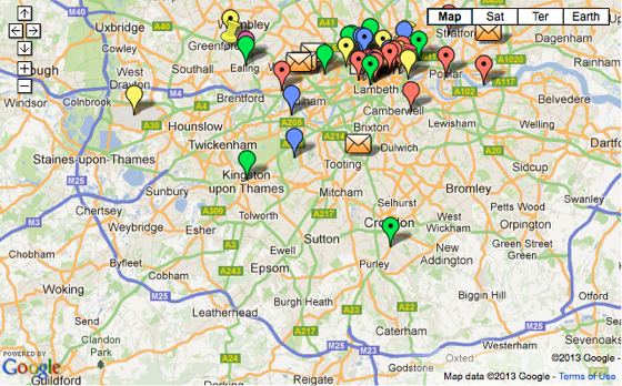 Doctor Who Google map