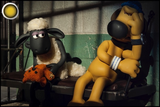 Shaun the Sheep Movie yellow light
