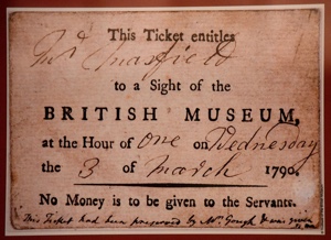 British Museum ticket